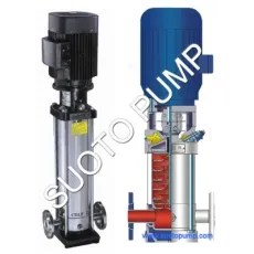 Suoto 15kw 20HP Big Flow Stainless Steel Pump Multistage Centrifugal Pump