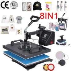 Freesub 5 in 1 Heat Press Machine Multi-Functional T-Shirt Sublimation Machine T Shirt Printing Machine