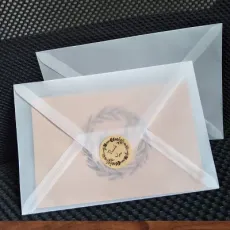 Customized Sulfuric Acid Paper Envelopes, Translucent Bronzing Envelopes, Blank Postcard Bags