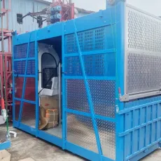 Rich Experience Manufacturer Sc200/200 Double Cabin 0-33m/Min with Flap Door Construction Elevator