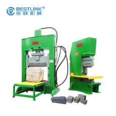 Bestlink Factory Price Stone Splitter Guillotine Hydraulic Stone Splitting Cutting Machine for Curb Kerb Stone Marble Granite Paving Stone Wall Stone