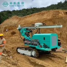 Hfq65 65m Hydraulic Mine Blast Hole Hard Rock Drill Separated DTH Surface Drilling Rig Anchor Construction Engineering Machine