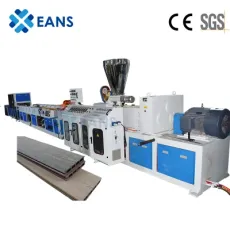 Wood Plastic WPC Decking Extrusion Machine with Online Embossing