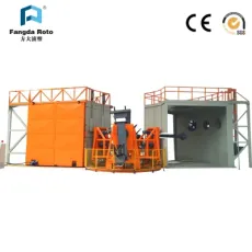 3 or 4 Arms Carousel Rotational Molding Machine in China