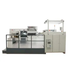 High Efficiency Automatic Foil Stamping Machine Used for Plastic, Leather, Wood and Other Products