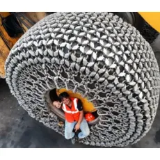 Galvanized Cat Wheel Loader Chains Link Ring Parts
