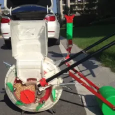 Hand-Pushed Roller Planting and Fertilizing Machine Multi-Functional on-Demand Seeder