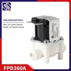 Meishuo Fpd360A 12V Food Grade Plastic Inlet Water Point Solenoid Valve