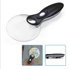 3.5 Inch Handy Rimless Optical Magnifier with 6X Bifocal for Seniors