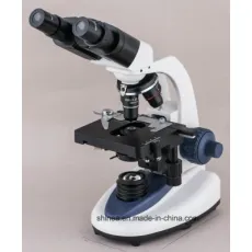 Binocular Biological Microscope Xsp-300e with LED Light