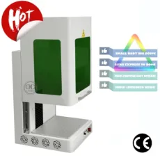 Enclosed Mini Logo Printing Machine for Marking Engraving Computer Parts Pens Metal Phone Case Plastic Numbering Steel Etching Jewelry PC Business Card