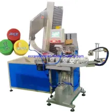 Automatic 4 Color Tampo Pad Printing Machine for Bottle Caps Printing