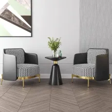 Modern Simple Solid Wood Side Designers Round Tea Table Living Room Leisure Office Reception Luxury Tea Table