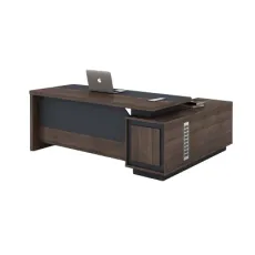 Office Furniture Wooden Furniture L Shape MDF Comfortable Modern Wooden Boss Manager CEO Executive Office Table