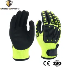 Industrial Seamless Mechanic Work Safety Labor Working Cut Resistant Protective Latex Nitrile Hand Glove