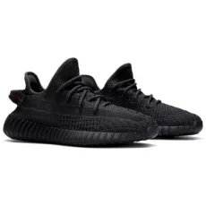 Wholesale 1: 1 High Quality Yeezy 350V2 Balck Static Running Shoes Sport Shoes Sneakers Shoes Original Logo Boxes