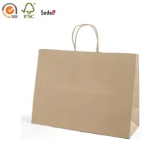 Custom Made Biodegradable Extra Large Grocery Paper Bag Bulk