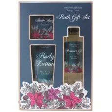 Christmas Gift Set Body Wash Body Lotion Bar Soap Bathing Skin Care Set