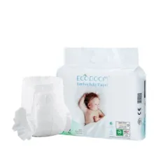 Eco Boom Bamboo Nappies Baby Biodegradable Nappy Natural Ecological Disposable XL Size Bamboo Diaper for USA