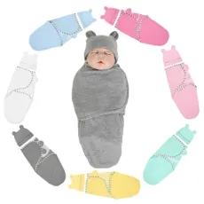 OEM Cotton Newborn Baby Startle Sleeping Bag Blanket Bunting Bag