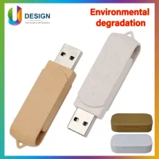 Degradable Material Environmental Protection Swivel USB Flash Drive USB Pen Drive USB Drive USB Driver USB Flash Disk