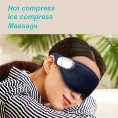 Eye Mask Hot Mask Vibration Massage Eye Mask Cold and Hot Ice Mask Heat Eye Mask 3D Sleep Shade Smart Steam Eye Mask