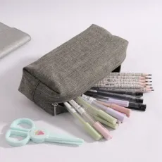 Pencil Bag Pen Case Felt Students Stationery Pouch Zipper Bag for Pens Pencils Highlighters Gel Pen Markers Eraser and Other School Supplies