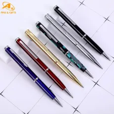 Wholesale Office Sationery Supply 3D Personalized Metal Logo Custom Plastic Wooden Company Promotional Gift Gel Fountain Marker Luxury Fancy Ballpoint Ball Pens