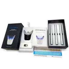 USB Cable Rechargeable LED Light Tooth Whitener CE/Non Peroxide Gel Teeth Whitening Kit Other Accessories 3 Pens