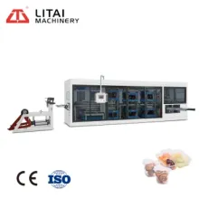 Litai Machinery Small Automatic Disposal Thermoforming Machine Processing Equipment for Making Popular Egg Tray Box
