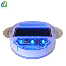 Solar Power High Brightness Polycarbonate Double Sides LED Road Stud