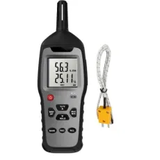 3-in-1 Thermocouple Temperature and Humidity Meter with Data Logger Ld8123