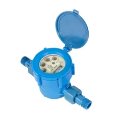DN15 Digital Bulk PA6+25%GF Plastic with ABS Movement Flow Rotary Single-Stream Water Meter with ISO4064