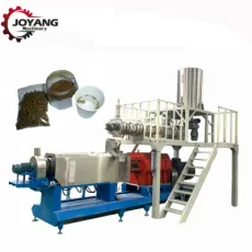 Full Automatic Pet Dog Cat Food Fish Float Feed Processing Production Line Making Machine