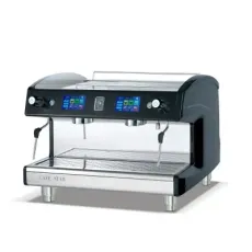 Espresso Coffee Machine Stainless Steel Italy Design Touch Screen 2 Group Head. 2 Steam Wand 1 Tap Coffee Machine
