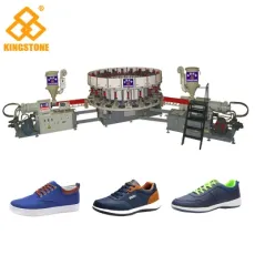 Automatic Direct Injection Machine for Making Sport Shoe Canvas Shoes and School Shoes Safety Shoes in PVC TPR TR Material