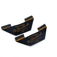 Garment Accessories Fashion Custom Brand Name 100% Polyester Machine Woven Wash Care Labels for Neck Tags
