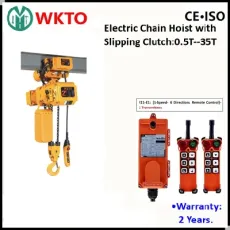 Wkto 3t Electric Chain Hoist with Motorized Trolley Crane with Clutch Factory Manufacturer