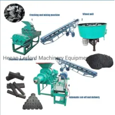 Complete Line Charcoal Coal Ball Press Rods Machine