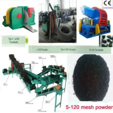 Waste Tyre Recycling Plant / Reclaim Rubber Machine / Used Tire Recycling Machine
