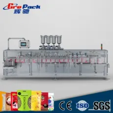 Automatic Pouch Packing Machine for Powder or Granule Grain Flow Food Snack Chips Tea Sugar Salt Biscuit
