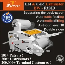 350mm A3 A4 Paper Size Hot & Cold Roll & Pouch Film Automatic Laminator Post-Press Equipment