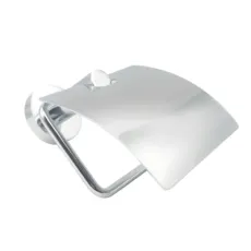 Chrome Plated Square Toilet Paper Holder Paper Roller with Cover Nc54081