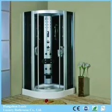 Luxury Bathroom Tempered Glass Steam Shower Room with Touch Screen Control Panel (LTS-9909A)