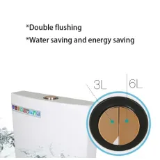 02xh New Fashion Wall Hung Plastic Cistern Two Flush Toilet Water Tank