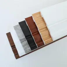 Indoor Decoration Wood Color Skirting PS Skirting Board
