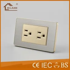 118type Home Electric 6 Pin Duplex Receptacle Us Wall Electrical Switch Socket Power Outlet Thailand Philippines Vietnam