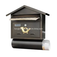 China Factory New Design Stainless Steel Mailbox, Wall Mounted Mailbox and Post Box for Letters and Newspapers