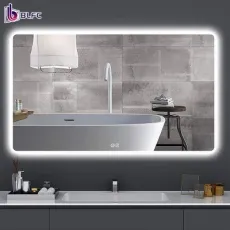 Luxury Modern Style Mirror Factory Full Lentgh Standing Touch Screen Decorative Mirror with Digital Colok