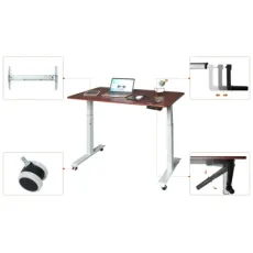 Nate Home Office Quick Installation Hand Manual Height Adjustable Crank Standing Mechanism for Favorable Price